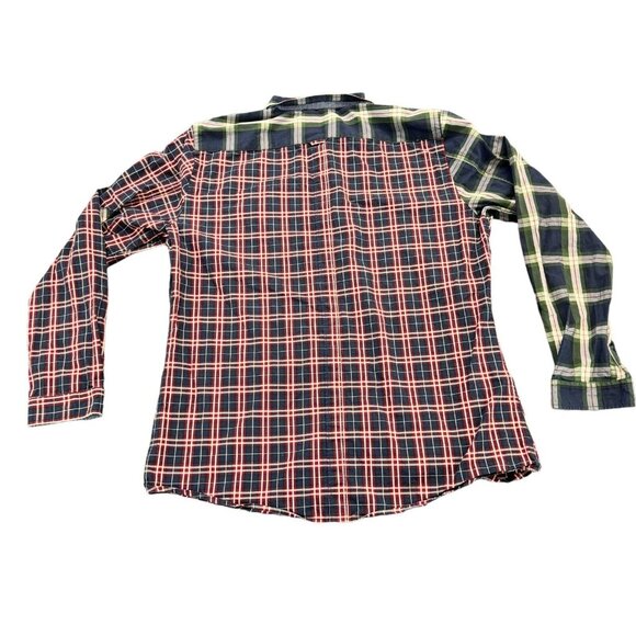 Le 31 Simons Mens Shirt XL Multicolor Plaid Semi-Fit Casual Button Down - Picture 2 of 7